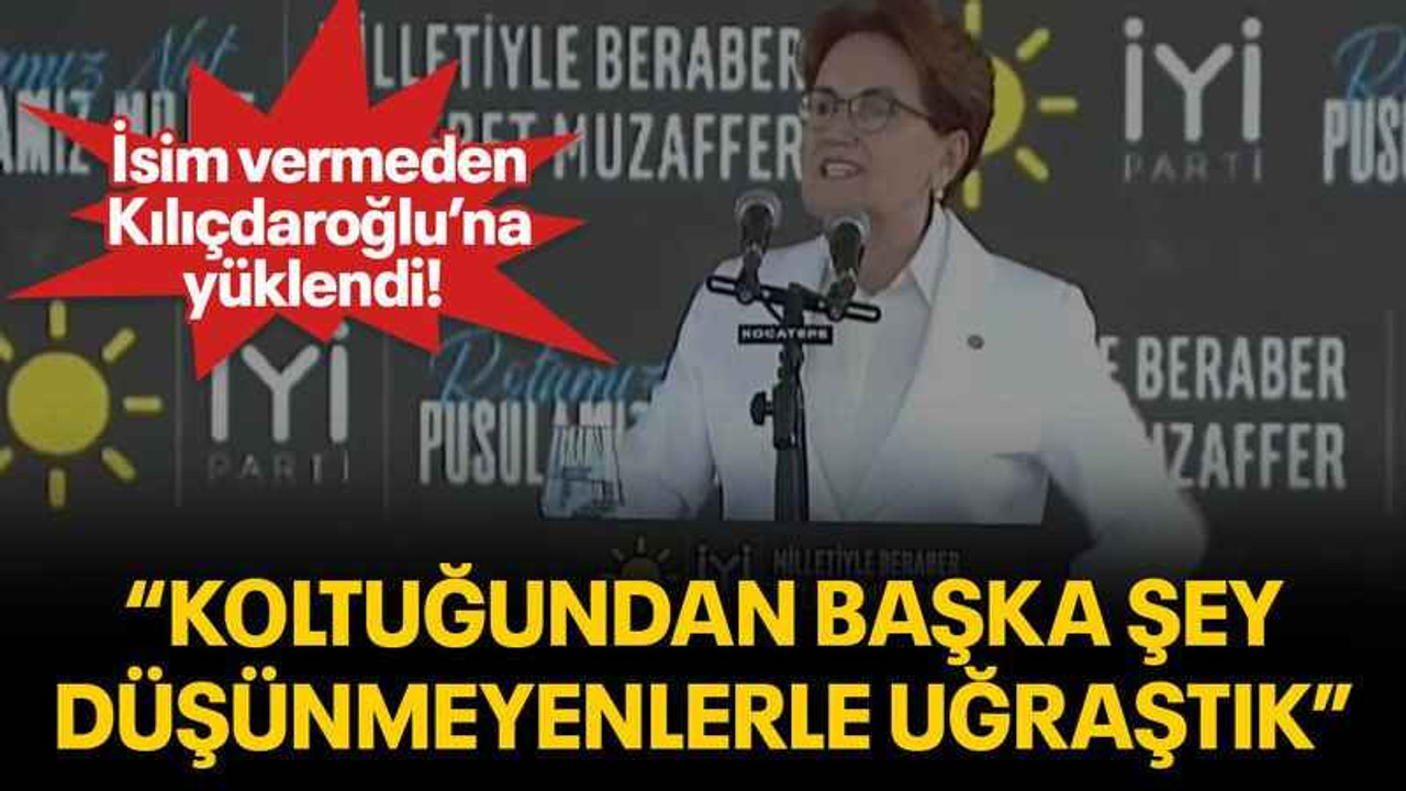İsim vermeden Kılıçdaroğlu’na yüklendi! “Koltuğundan başka şey düşünmeyenlerle uğraştık”